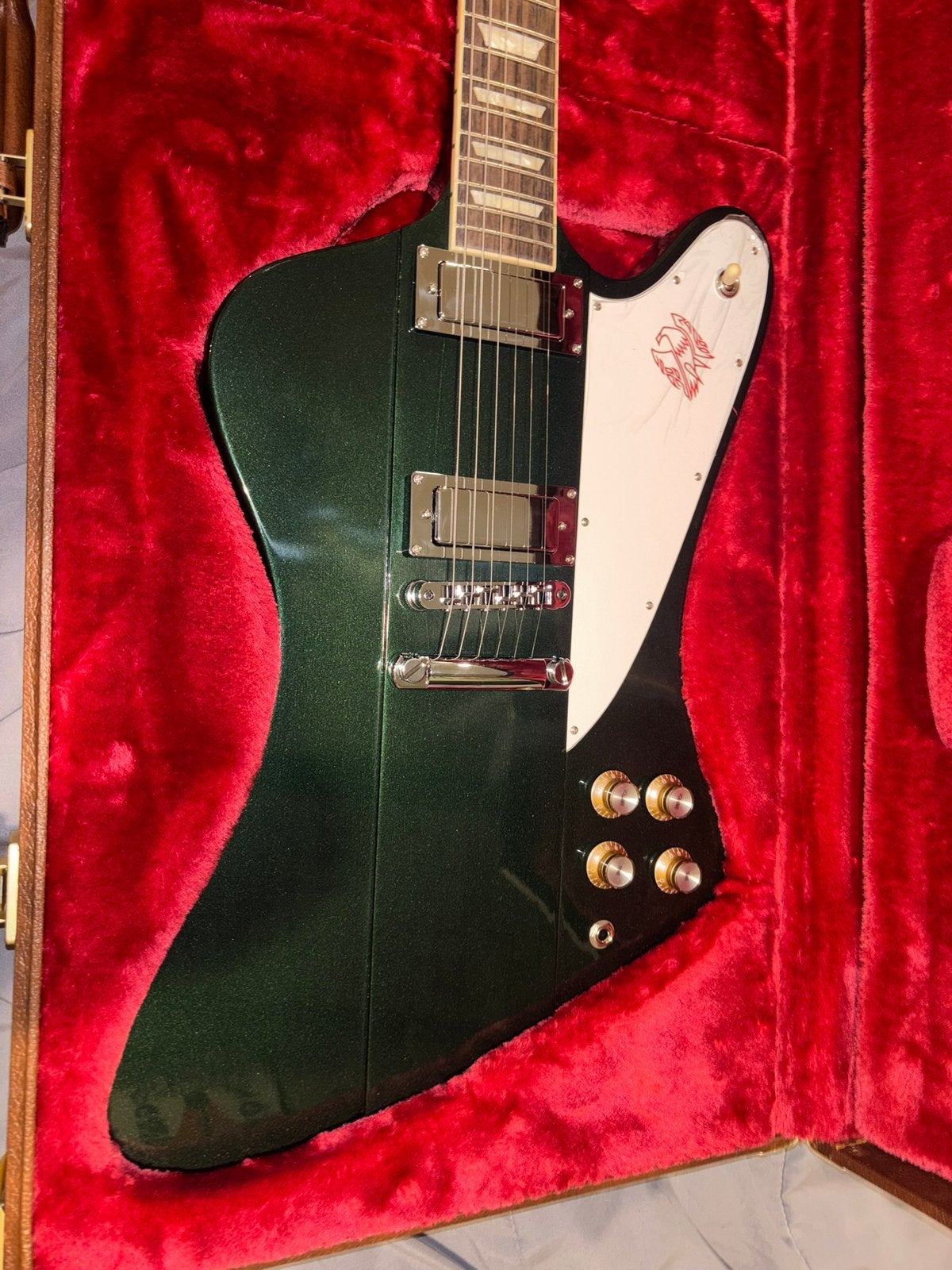 Gibson Firebird British Racing Green, Gibson Exclusive, Muziek en Instrumenten, Ophalen, Zo goed als nieuw, Solid body, Gibson