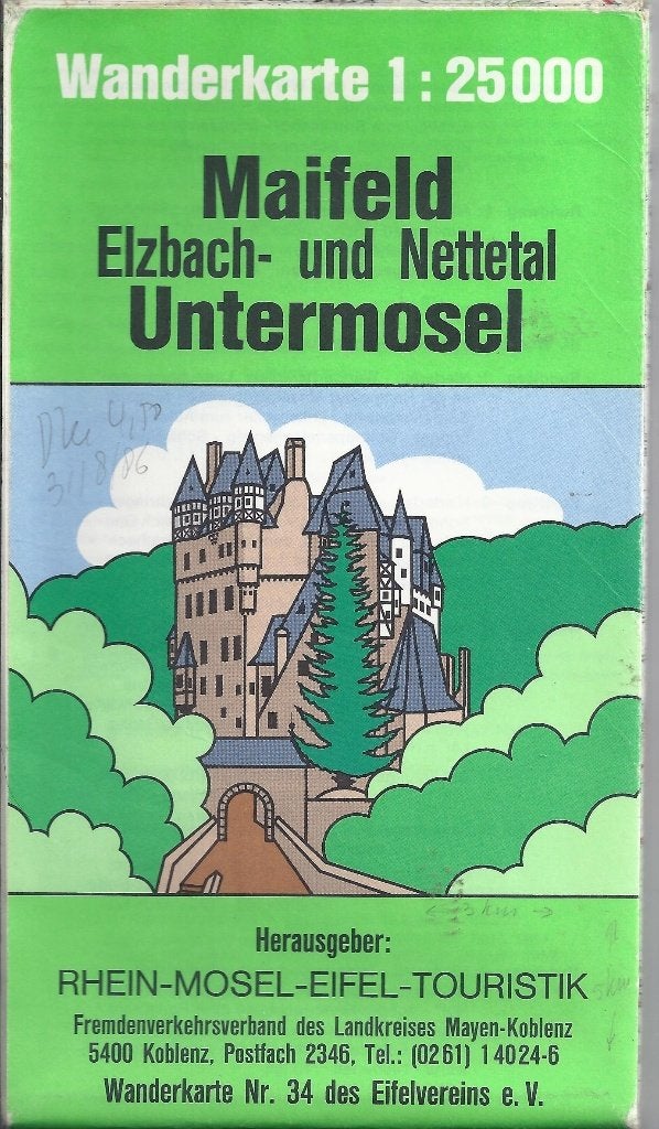 150 wandelkaart maifeld elzbach nettetal untermosel, Ophalen of Verzenden, Gelezen, 2000 tot heden, Landkaart