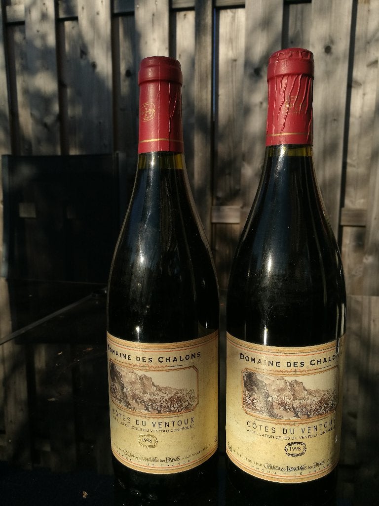 DOMAINE DES CHALONS Cotes Du Ventoux van 1998, Frankrijk, Nieuw, Ophalen of Verzenden, Rode wijn