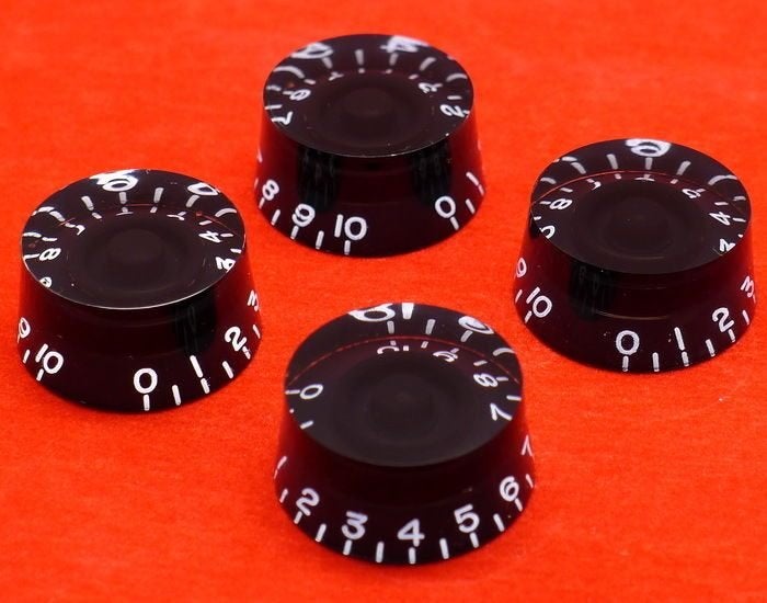 GRATIS VERZENDEN 4 x Volume / Tone speedknoppen Nieuw, Ophalen of Verzenden, Nieuw, Elektrische gitaar
