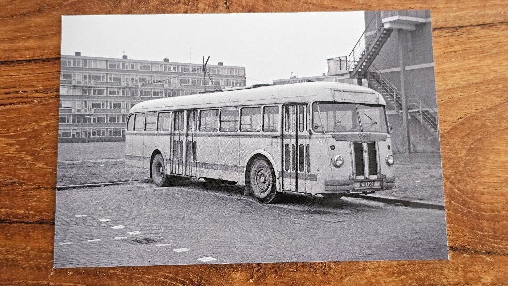 Foto BUS De Jong Rijsoord 212 ex HTM 45, Verzamelen, Verzenden, Gebruikt, Bus of Metro, Overige typen