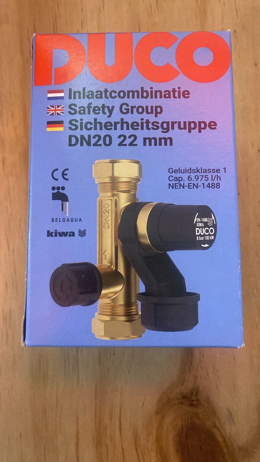 Duco Inlaatcombinatie DN20 22 mm - Nieuw in doos, Ophalen of Verzenden, Nieuw, Koper, Overige typen