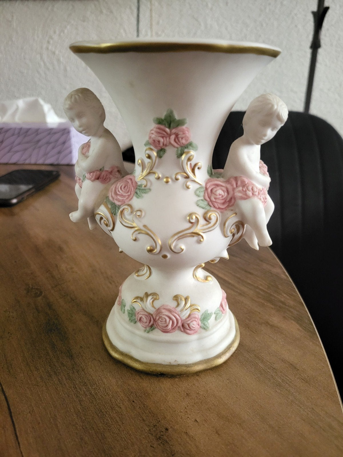 Cherubs of Love porseleinen vaasje - Franklin Mint 1989, Ophalen of Verzenden