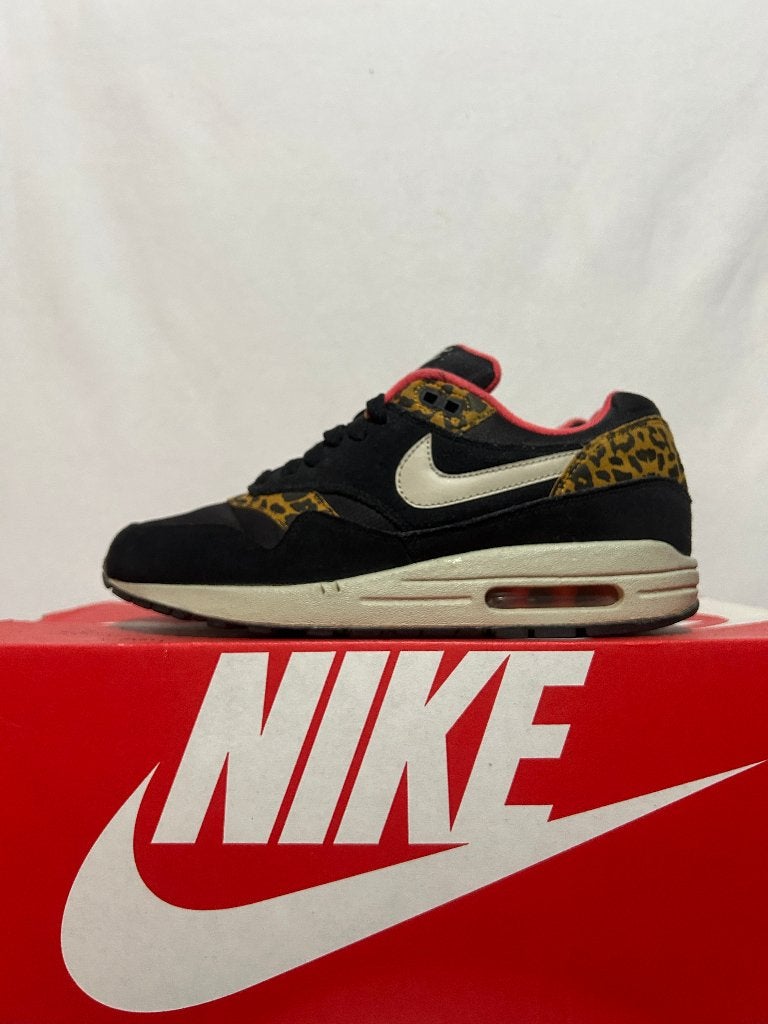ALS NIEUW! Maat 40 - Nike Air Max 1 Leopard Black, Verzenden, Zwart, Nike, Nike
