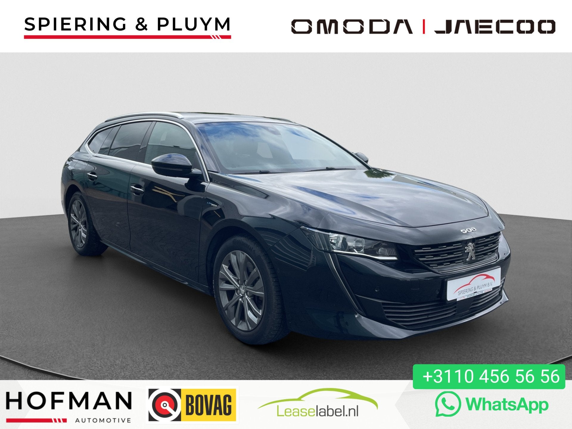 Peugeot 508 SW 1.6 HYbrid GT Line | Massage | Vol leer | Sto, 745 kg, Gebruikt, 4 cilinders, Zwart