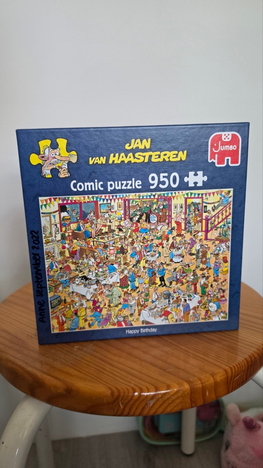 Jan van Haasteren Happy Birthday 950 stukjes 64x49 cm, Hobby en Vrije tijd, Denksport en Puzzels, Ophalen, 500 t/m 1500 stukjes