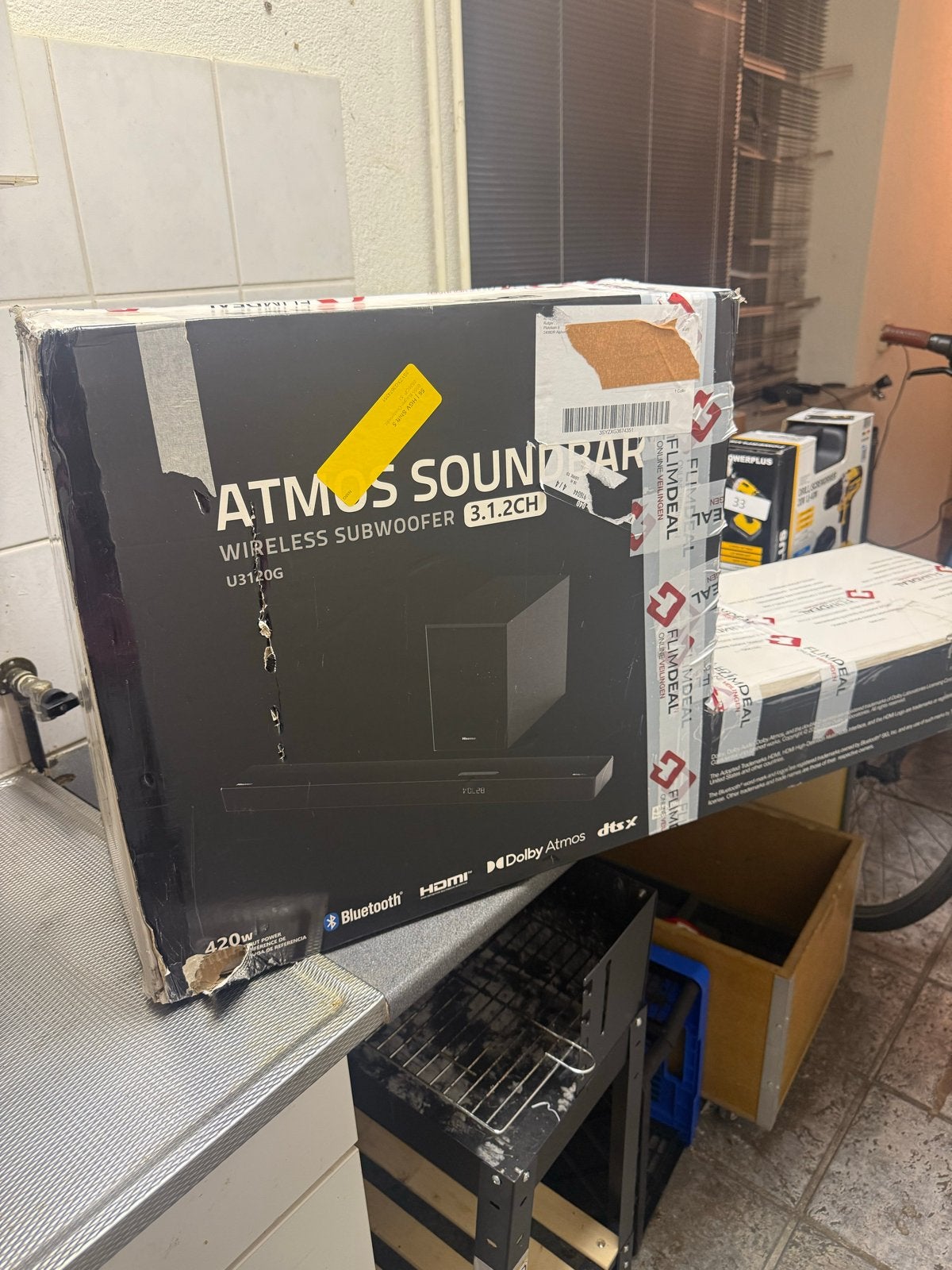 Atmos Soundbar U3120G met Draadloze Subwoofer 3.1.2CH, Ophalen of Verzenden, Bluetooth, Nieuw
