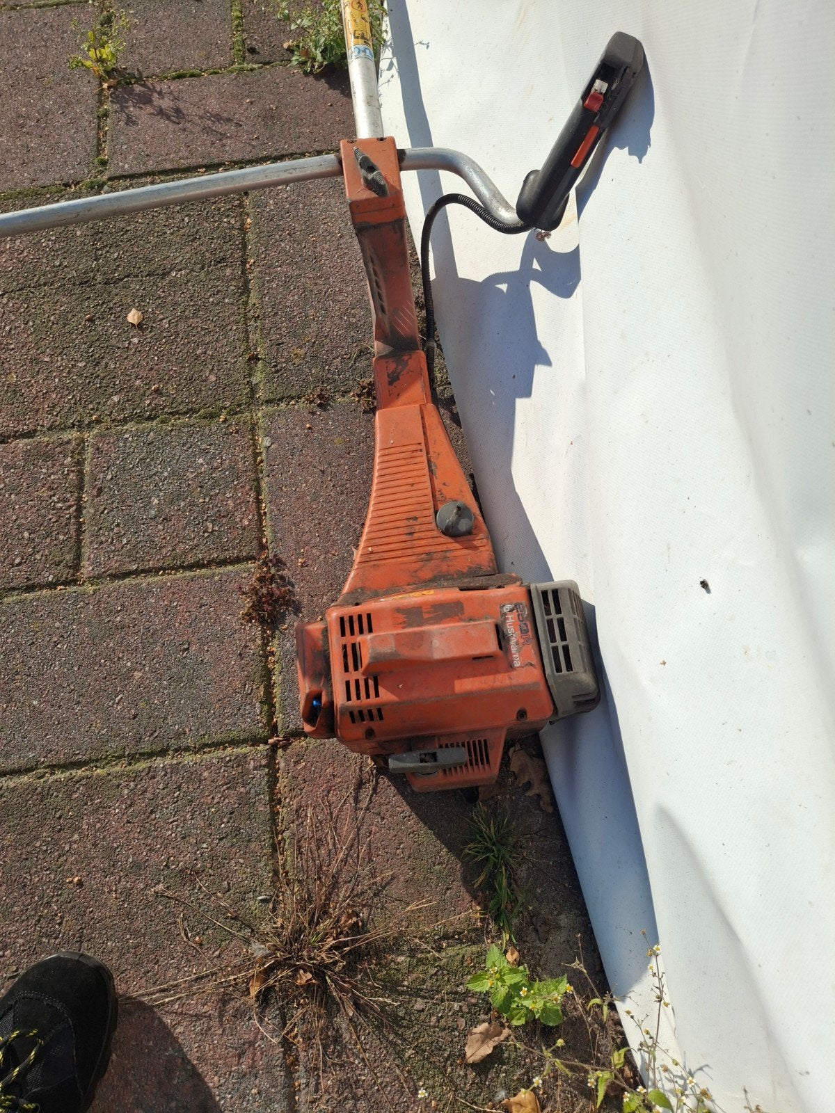 Husqvarna bosmaaier - Kop is los, Tuin en Terras, Ophalen of Verzenden, Gebruikt, Benzine, Husqvarna