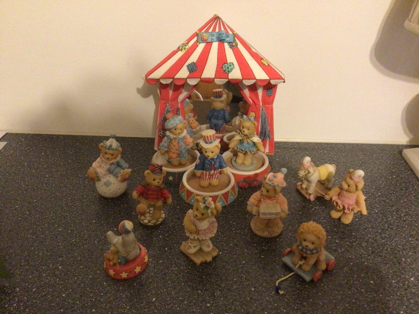Cherished Teddies circus set met 10 beeldjes, Ophalen of Verzenden, Zo goed als nieuw