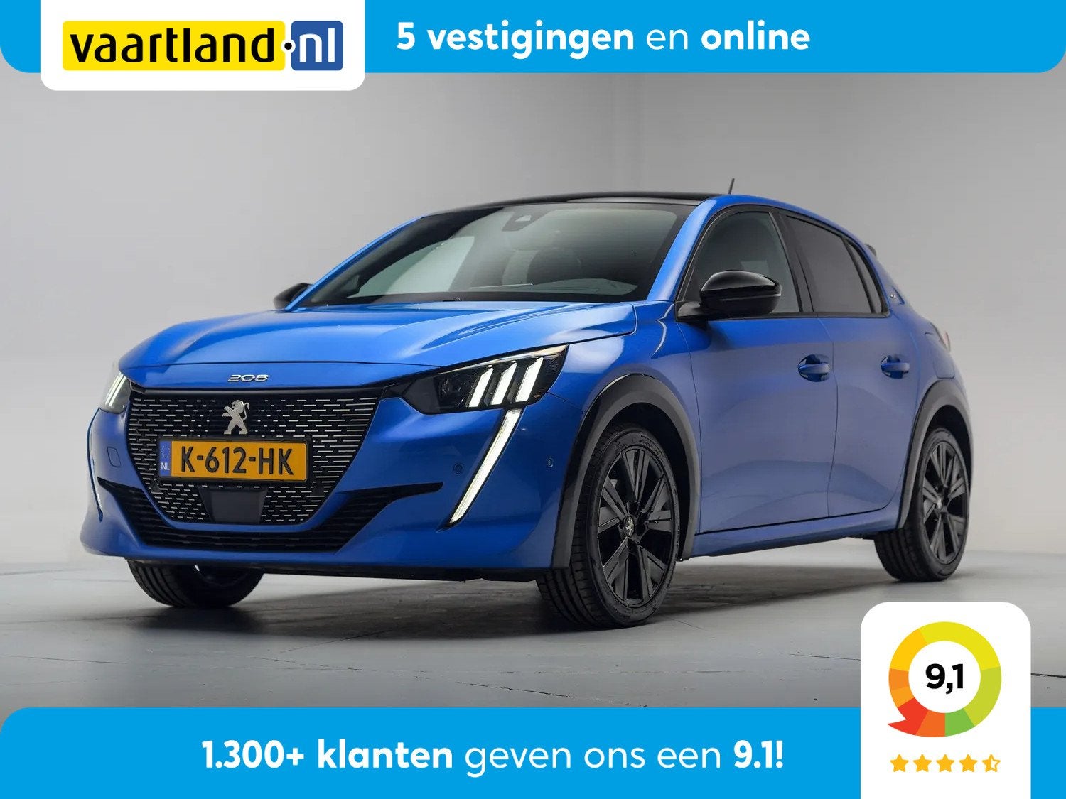 Peugeot 208 1.2 PureTech GT 100 Aut. [ Panorama Navi Camera, Automaat, 101 pk, Gebruikt, 1199 cc