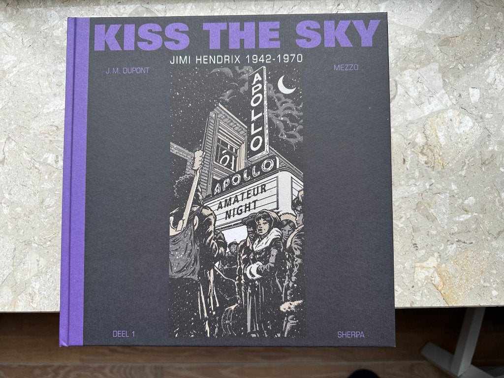 Jimi Hendrix - Kiss the Sky  Dupont - Mezzo   (Sherpa), Eén stripboek, Ophalen of Verzenden, Dupont -  Mezzo, Zo goed als nieuw