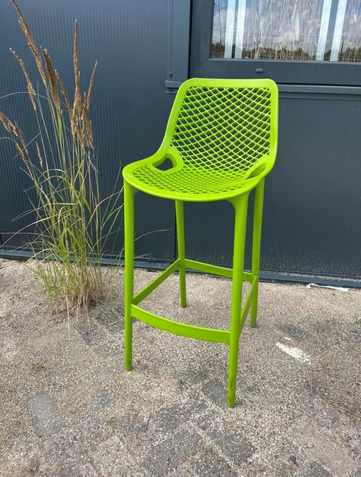 Siesta Air barkruk limegroen NIEUW Barstool, Ophalen, Kunststof, 5 krukken of meer, Met voetsteun