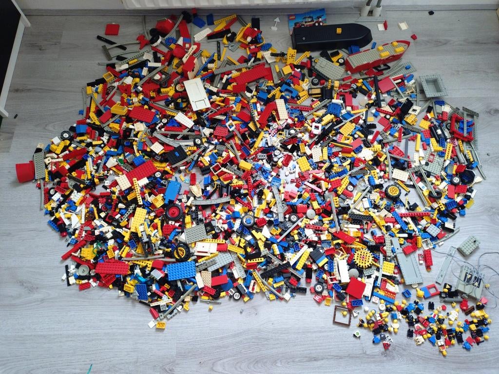 Lego partij vintage trein en Legoland, Ophalen of Verzenden, Gebruikt, Losse stenen, Lego