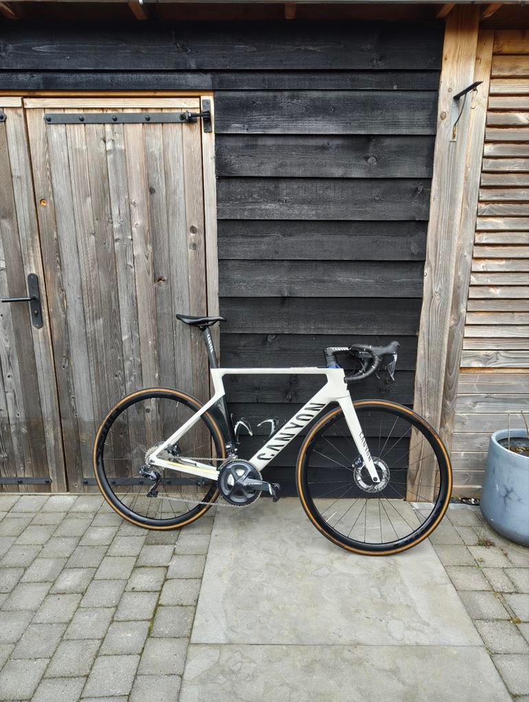 Canyon Aeroad CF SL Disc AF maat M Ultegra Di2 +Stages power, Fietsen en Brommers, 28 inch, Gebruikt, Carbon, Heren