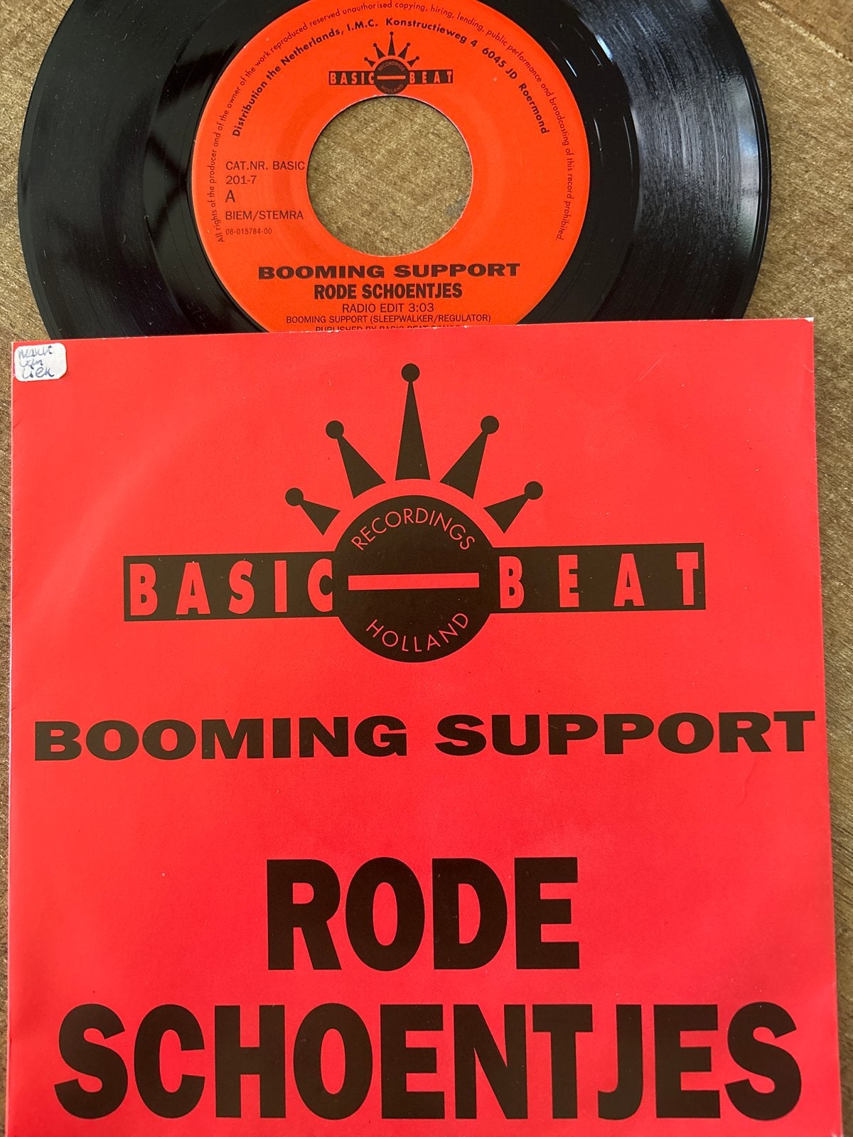 Booming Support - Rode Schoentjes (7 inch vinyl single), Gebruikt, 7 inch, Ophalen of Verzenden, EP