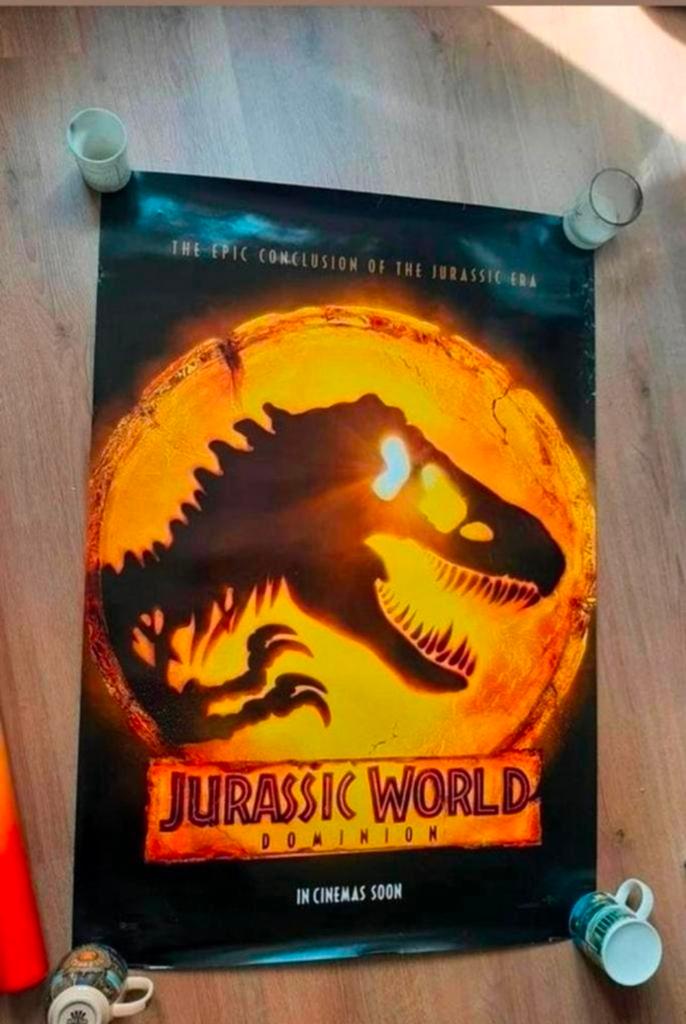 Jurassic World 3 Dominion bioscoopposter, Deurposter of groter, Ophalen of Verzenden, Film en Tv, Rechthoekig Staand