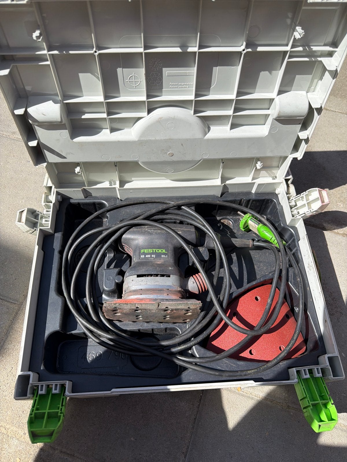Festool RS 400 EQ vlakschuurmachine met stofzuiger, Ophalen, Gebruikt, Minder dan 600 watt, Vlakschuurmachine