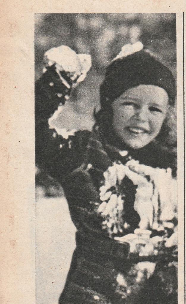 Retro reclame 1957 Zwitsal balsem meisje in de sneeuw, Verzamelen, Retro, Verzenden, Overige typen