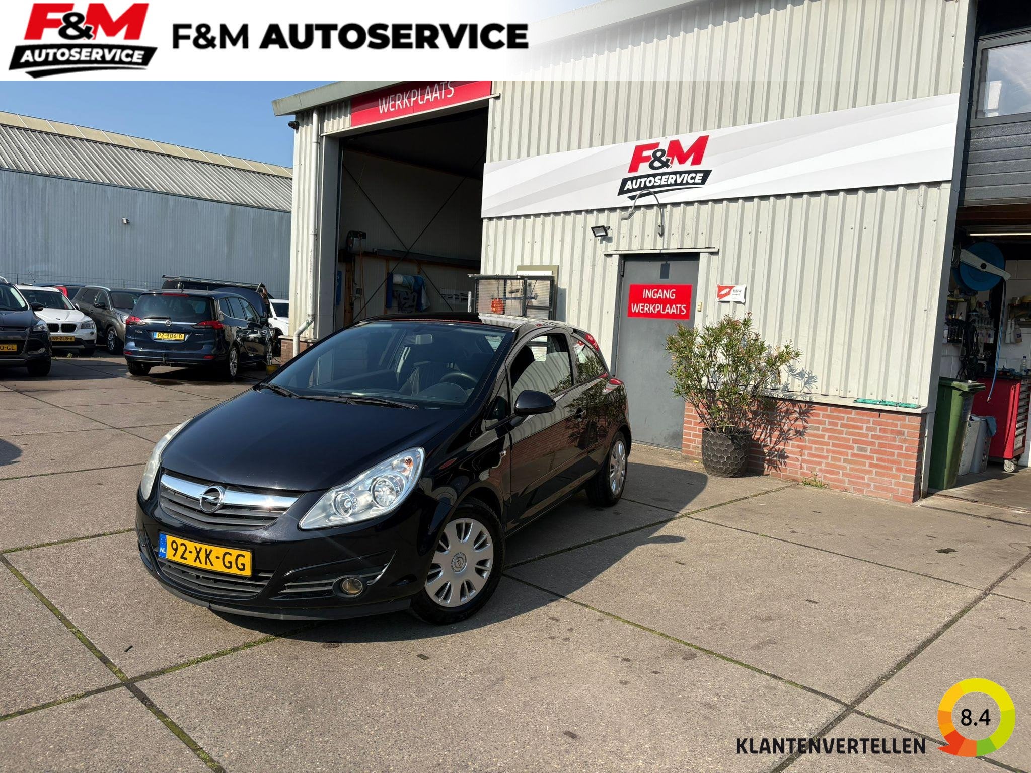 Opel Corsa 1.2-16V Enjoy Airco, Auto's, Voorwielaandrijving, 4 cilinders, 1229 cc, Zwart