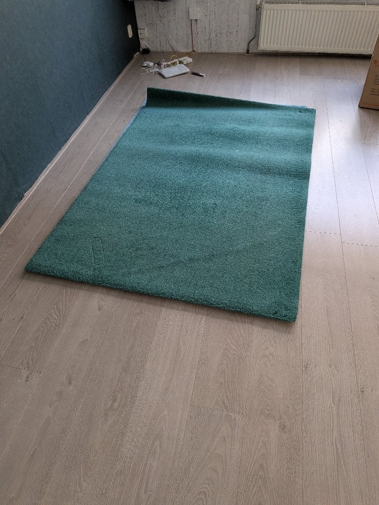Groen vloerkleed IKEA, Ophalen, Gebruikt, 150 tot 200 cm, 200 cm of meer