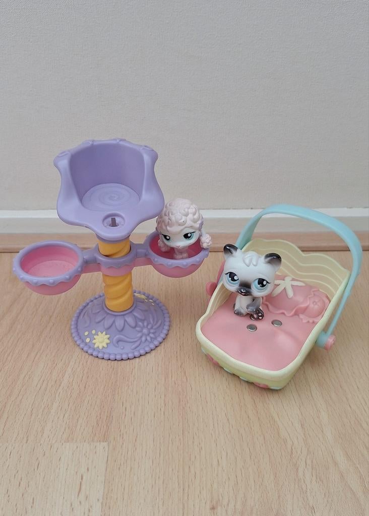 Littlest Pet Shop LPS speelset + 2 diertjes, Ophalen of Verzenden, Zo goed als nieuw