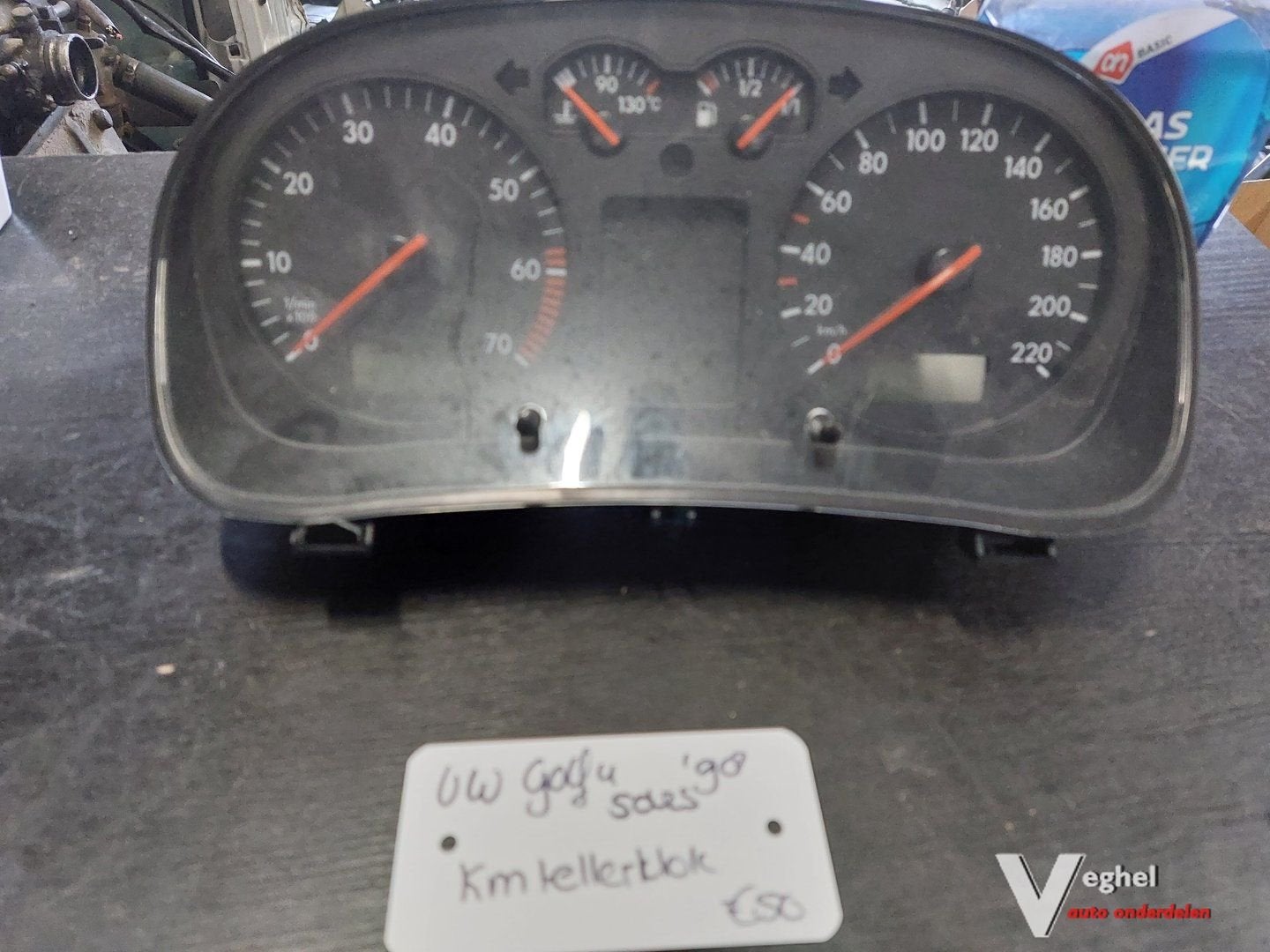 VW Golf 4 5drs km tellerklok '98, Auto-onderdelen, Dashboard en Schakelaars, Gebruikt, Ophalen of Verzenden