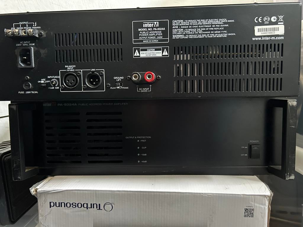 InterM Professionele Versterkers, Ophalen of Verzenden, Zo goed als nieuw, Minder dan 500 watt