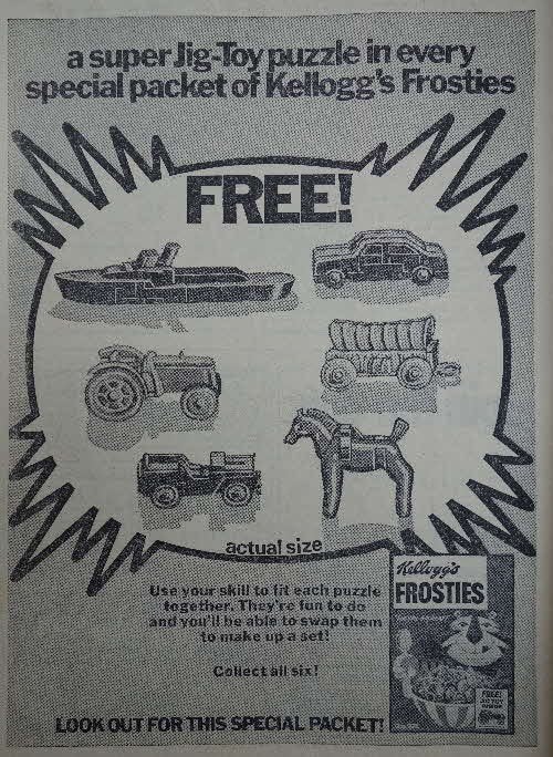 FROSTIES JIGTOYS 1970 VINTAGE, Ophalen of Verzenden, Gebruikt