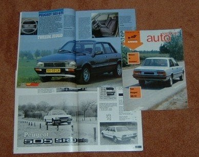 Peugeot 505 ( GTD SR Turbo ) testen in Autovisie e.a., Boeken, Gelezen, Ophalen of Verzenden, Autovisie, Peugeot
