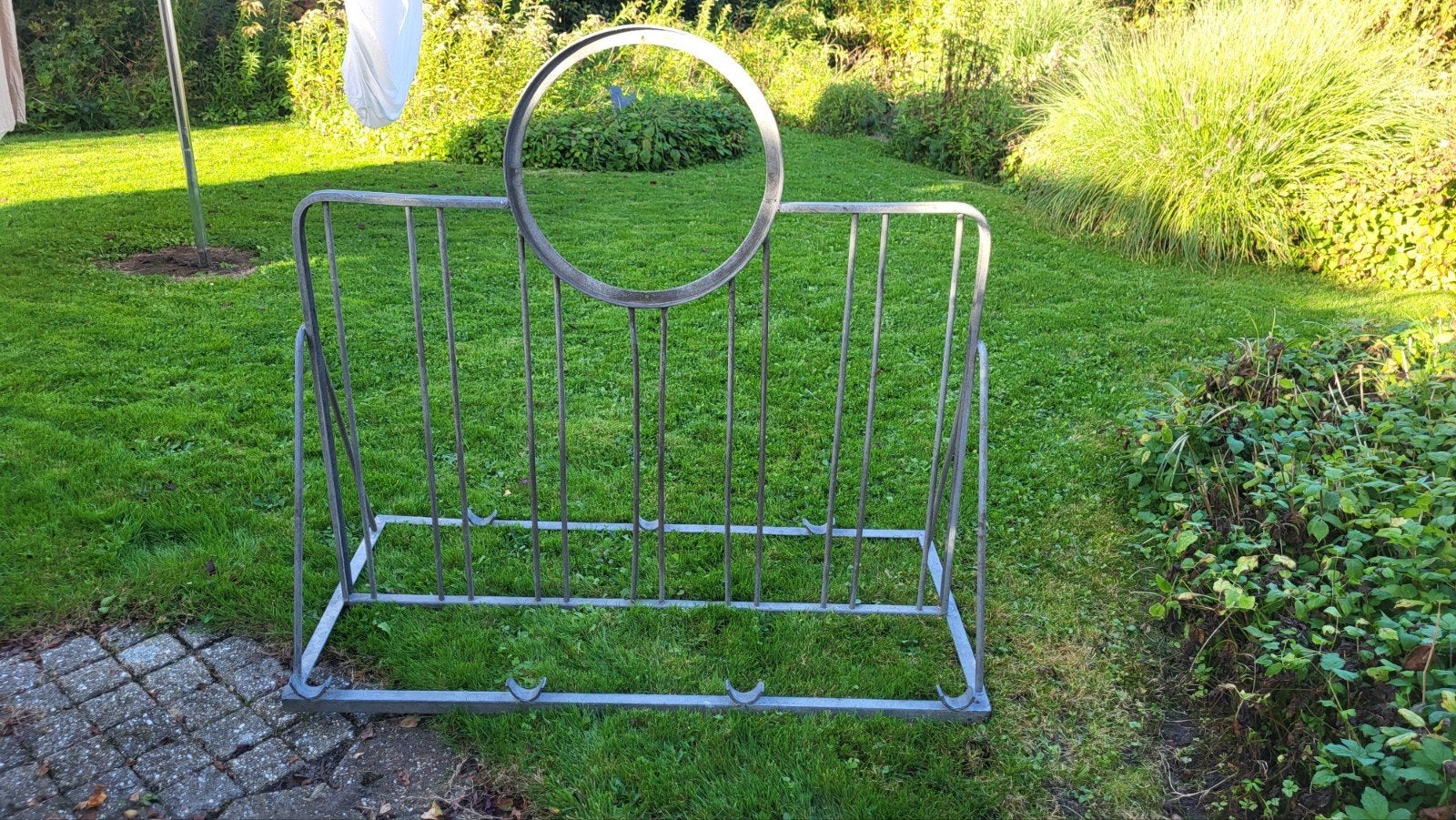 Stevig fietsenrek voor 5 fietsen - Gebruikt, Ophalen, Gebruikt