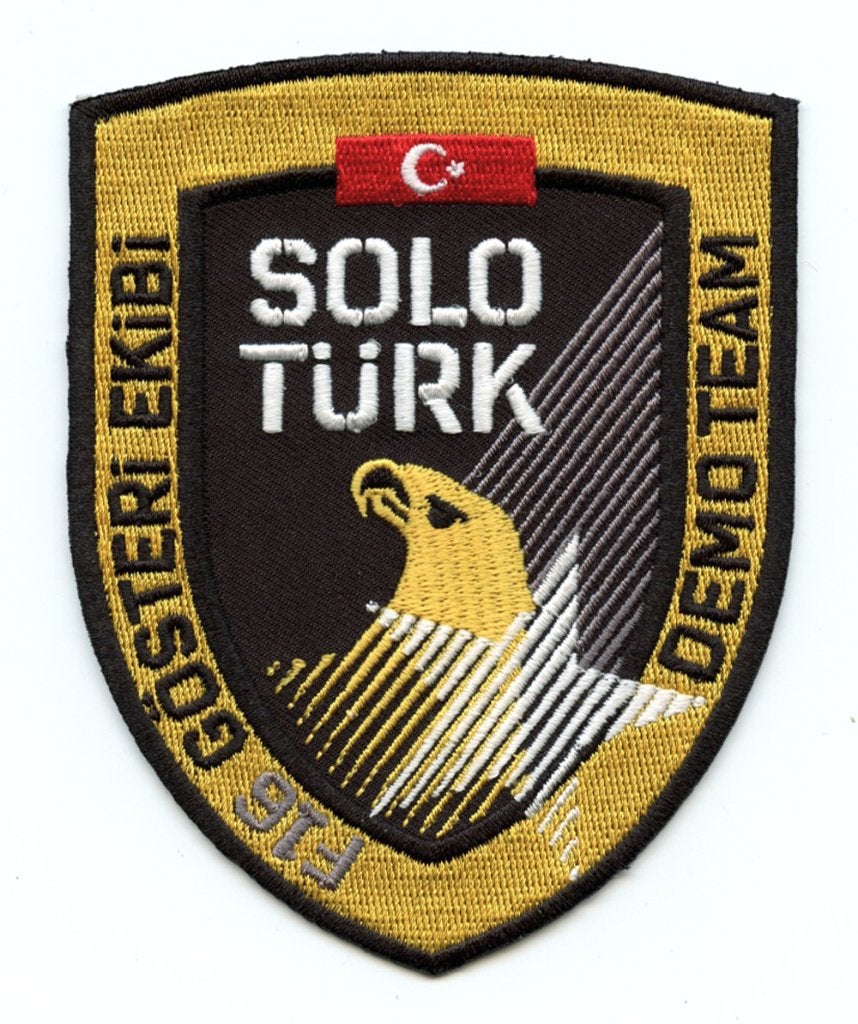 Turkish air force patch F-16C Solo Türk demo team, Ophalen of Verzenden, Luchtmacht, Overige gebieden, Embleem of Badge