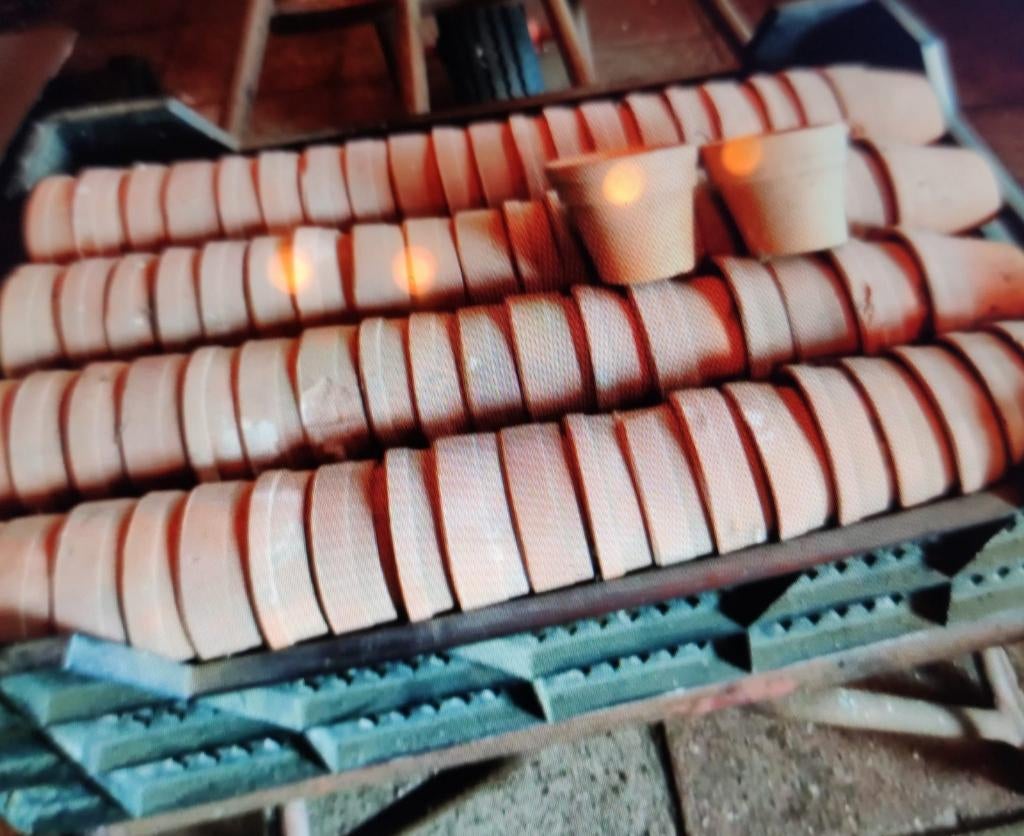 Terracotta potjes, Tuin en Terras, Bloempotten, Ophalen of Verzenden, Rond, Minder dan 25 cm, Minder dan 40 cm
