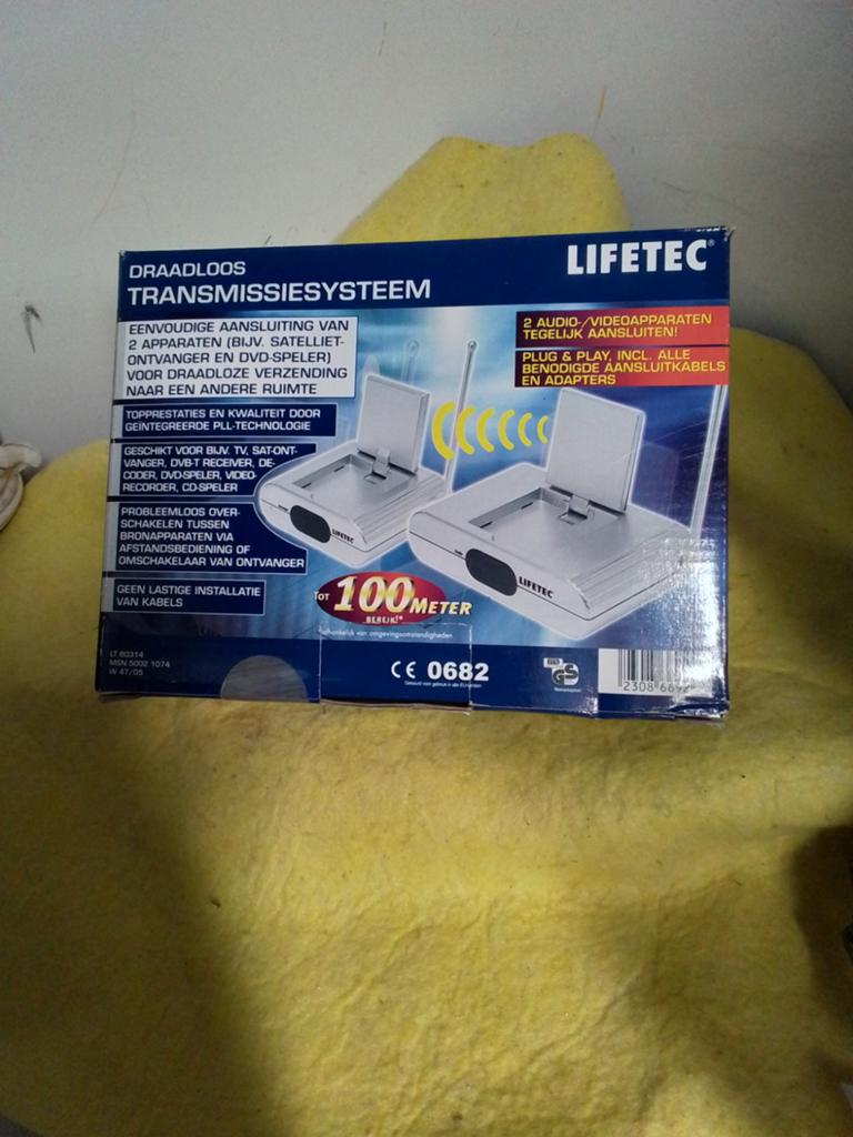 15121) LIFETEC draadloos transmissiesysteem, Ophalen of Verzenden, Nieuw, Kabel of Snoer
