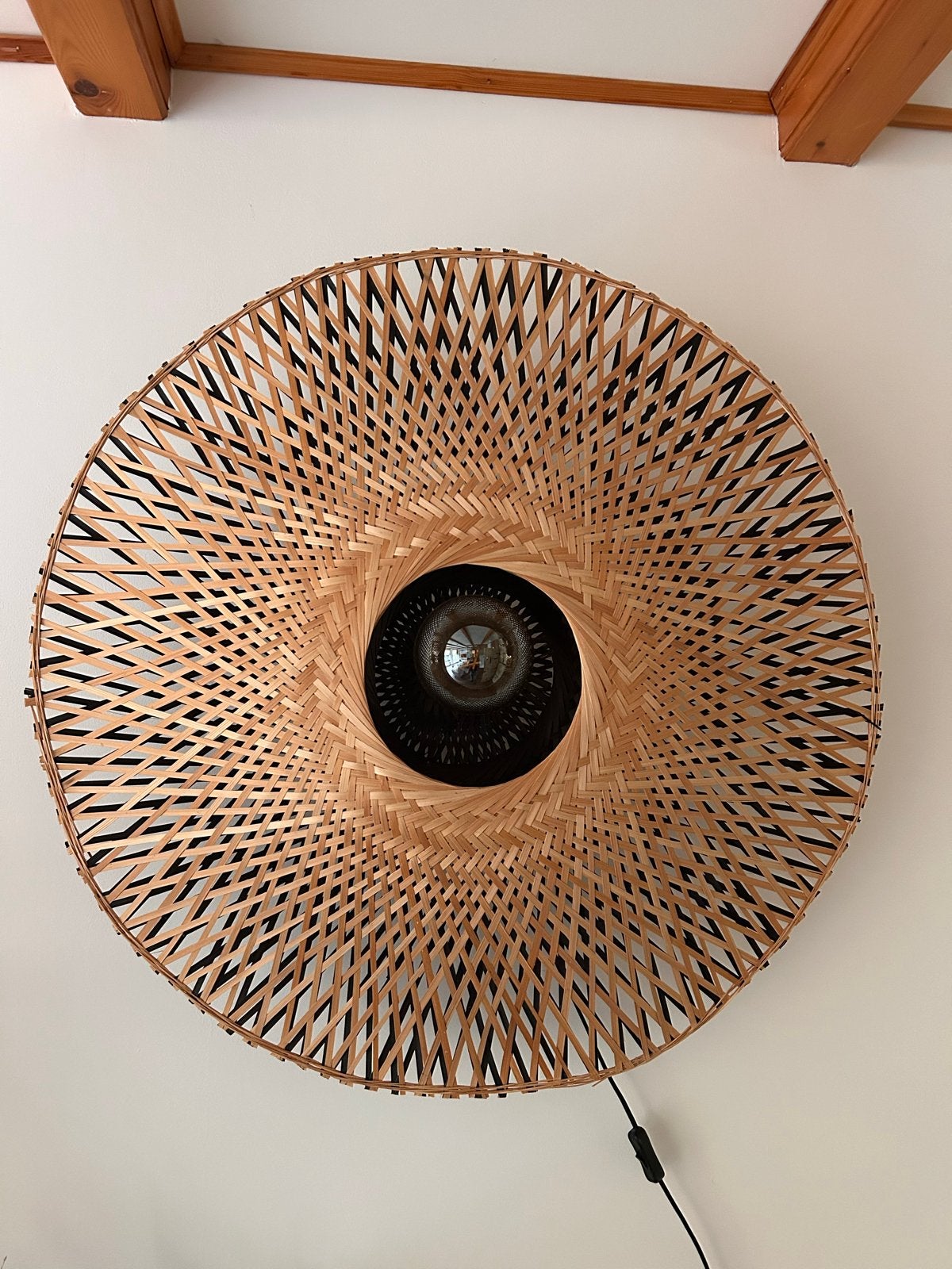 Rotan wandlamp - good & mojo, Met snoer/stekker, Bruin, Natuurlijk materiaal, Zo goed als nieuw