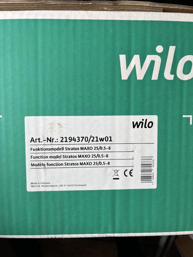 Wilo Stratos Maxo 25/0,5-8, Minder dan 30 cm, Overige typen, Nieuw, Minder dan 60 cm