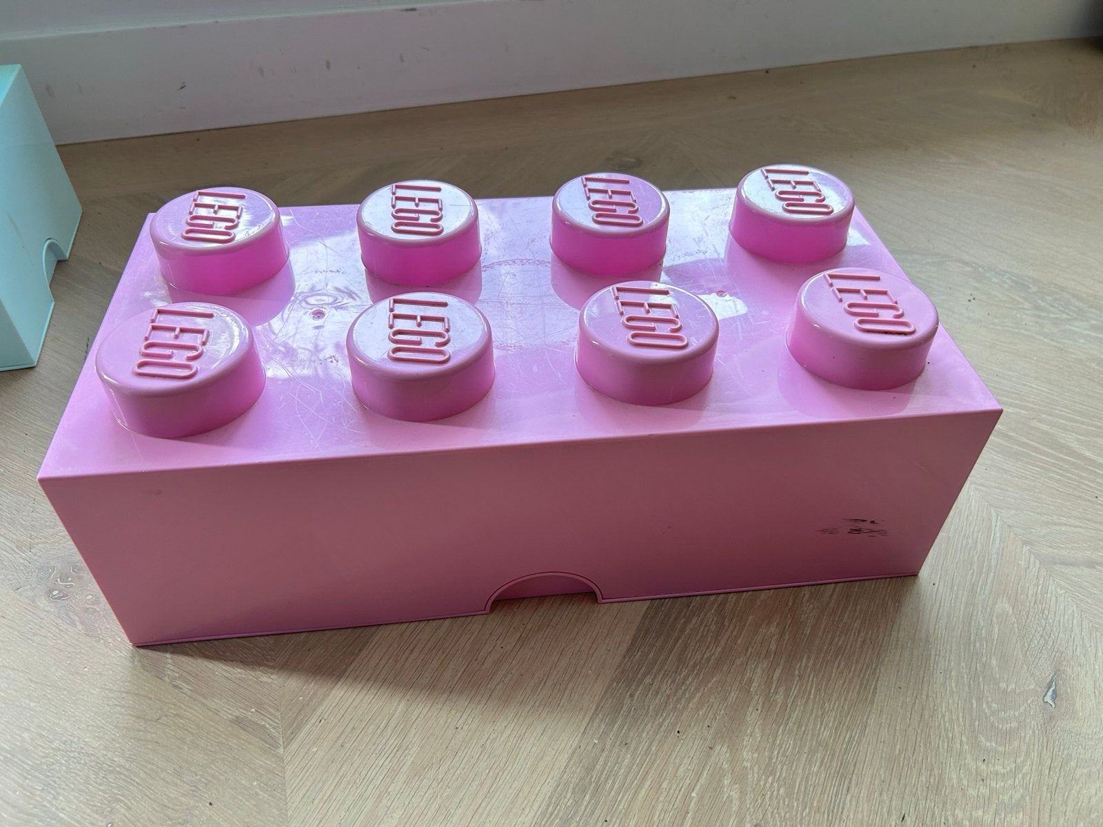 Roze LEGO opbergdoos - Gebruikt met lichte schade, Ophalen of Verzenden, Gebruikt, Overige typen, Lego
