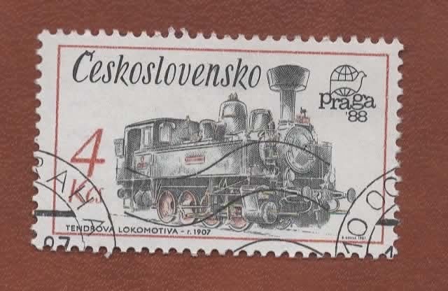 Treinen - Ceskoslovensko - 2913 (2) - gebr, Ophalen of Verzenden, Gestempeld, Treinen