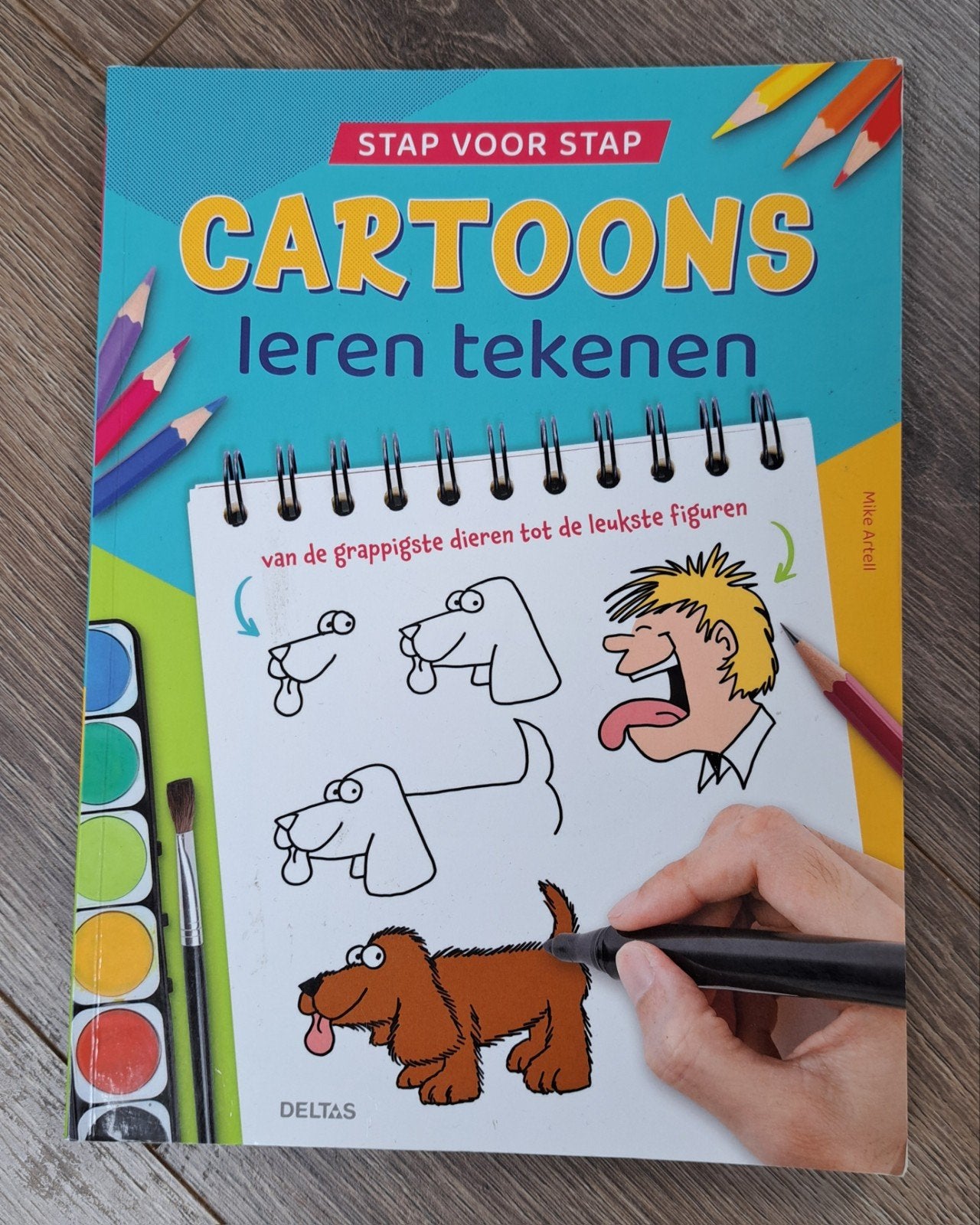 Stap voor Stap Cartoons tekenen - 60 pagina's, Ophalen of Verzenden, Zo goed als nieuw, Boek of Gids