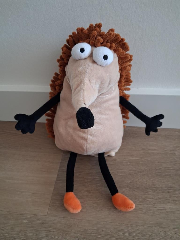 Knuffel handpop egel van Bollo Landal egeltje L1384, Ophalen of Verzenden, Zo goed als nieuw, Overige typen