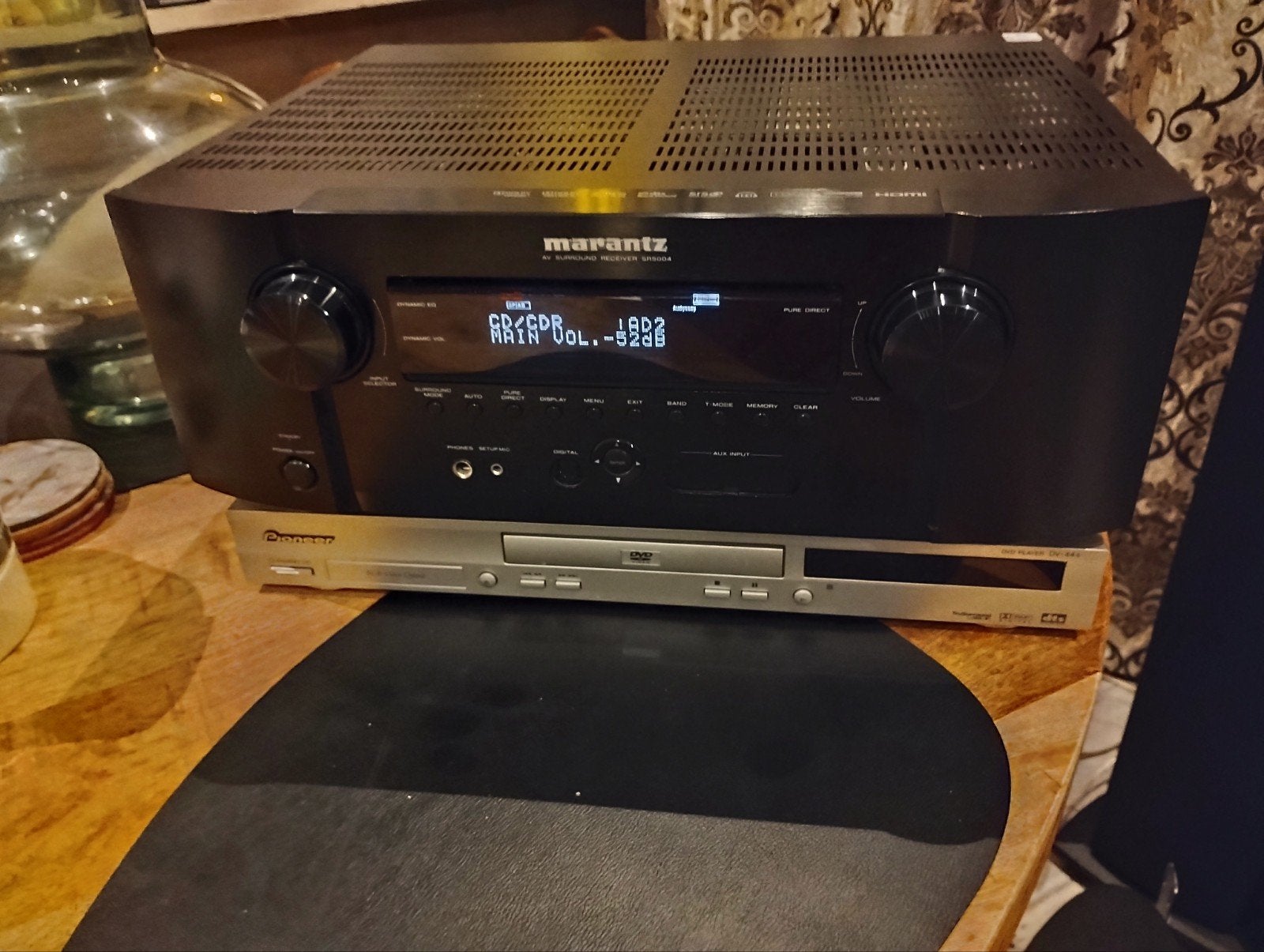 Marantz SR5004 zwart 7.1 receiver optioneel met Kef speakers, Gebruikt, 60 tot 120 watt, Ophalen, Marantz