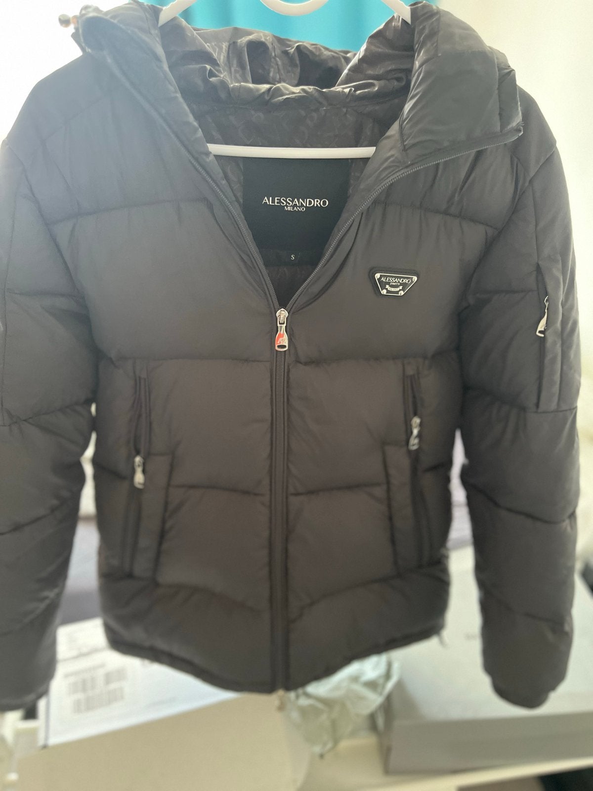 Alessandro Zavetti Milano - Puffer Jacket - Zwart maat S, Ophalen of Verzenden, Zo goed als nieuw, Maat 46 (S) of kleiner, Zwart