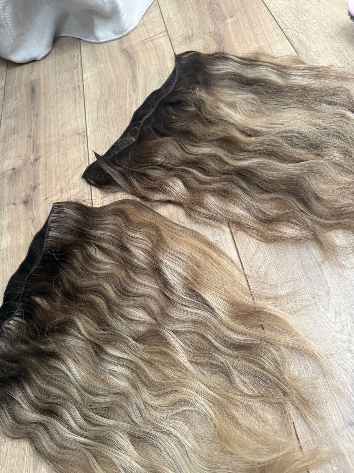 Invisible weave extensions (Dreamloxx), Sieraden, Tassen en Uiterlijk, Ophalen of Verzenden, Gebruikt, Pruik of Haarverlenging