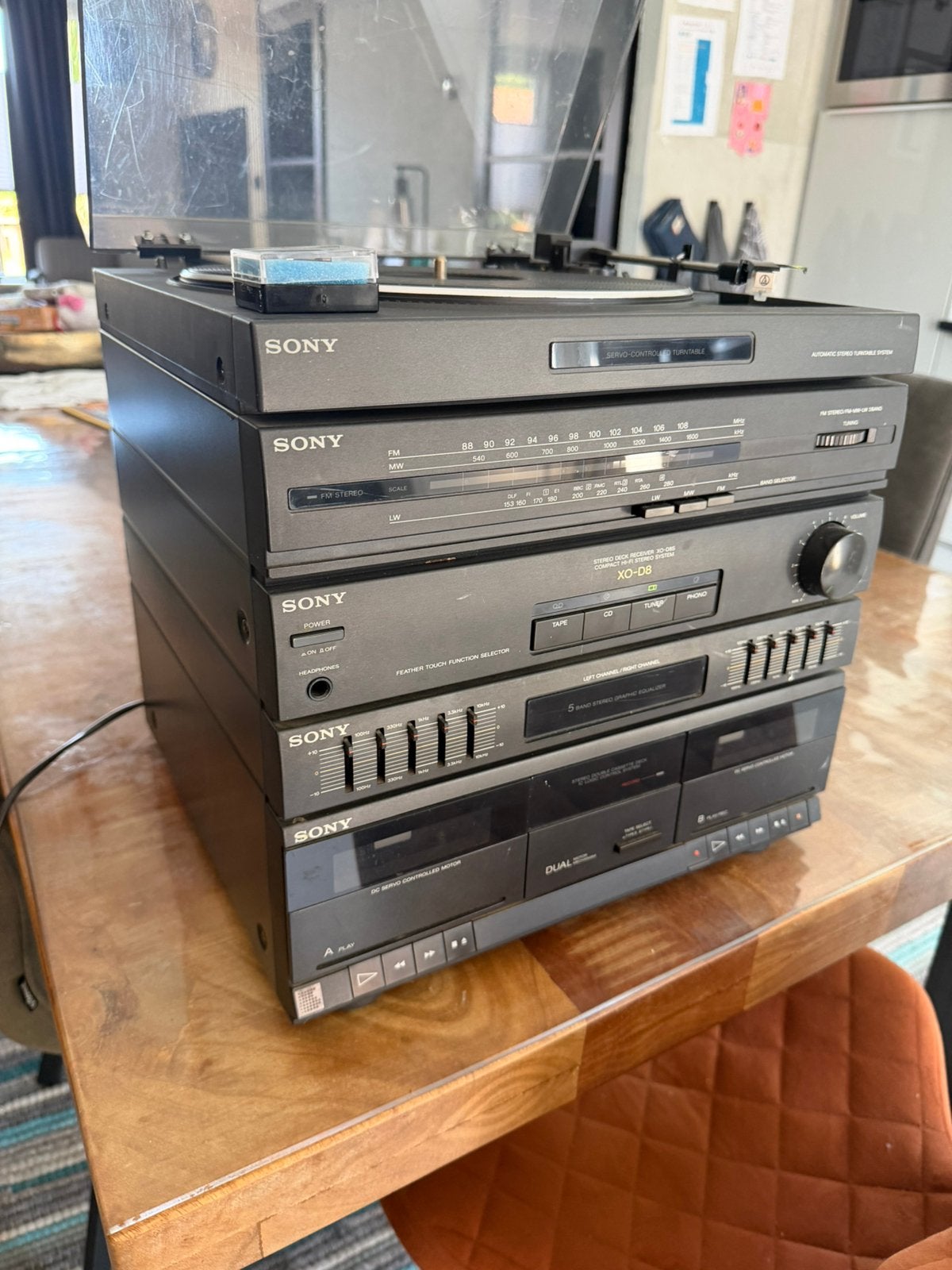 Sony stereo installatie platenspeler equalizer tuner, Ophalen of Verzenden, Zo goed als nieuw, Speakers, Overige merken