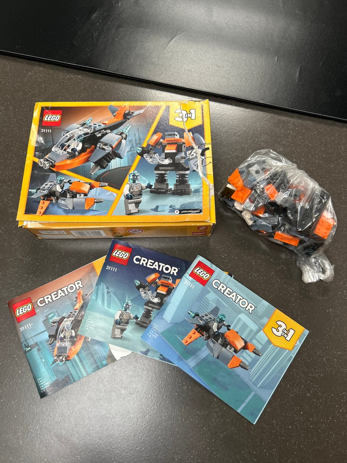 LEGO Creator 31111 Cyber Drone 3-in-1 set, Ophalen, Gebruikt, Lego, Compleet