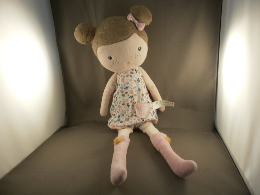 little Dutch pop Roza 50 cm gebloemde jurk en roze laarzen, Kinderen en Baby's, Speelgoed | Knuffels en Pluche, Little Dutch, Overige typen
