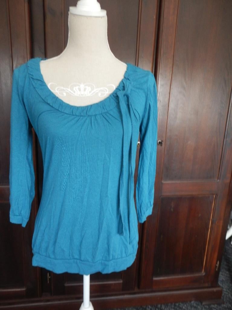 Hema shirt blauw maat S, Maat 38/40 (M), Blauw, Ophalen of Verzenden, Zo goed als nieuw
