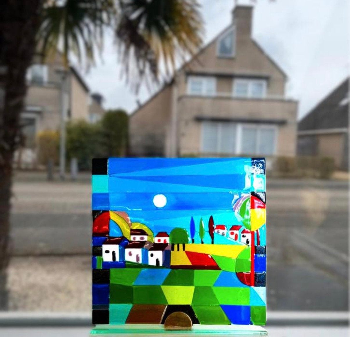 Glasfusie, glaskunst, glas, gesmolten glas, toscana!!, Antiek en Kunst, Kunst | Overige Kunst, Ophalen