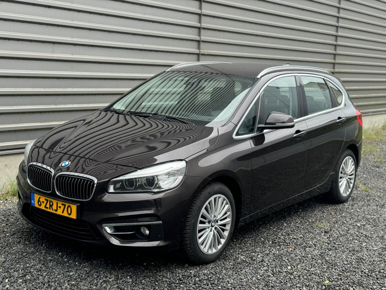 BMW 2-Serie Active Tourer 218D Automaat HUD 2015 NAP 1e Eig, Auto's, Dealer onderhouden, 1995 cc, 4 cilinders, Bruin