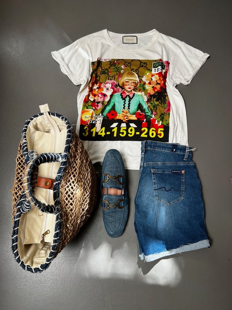 GUCCI tshirt mt M nu €120,- collectors item!- TIEN concepts, Maat 38/40 (M), TIEN concepts, -, Wit