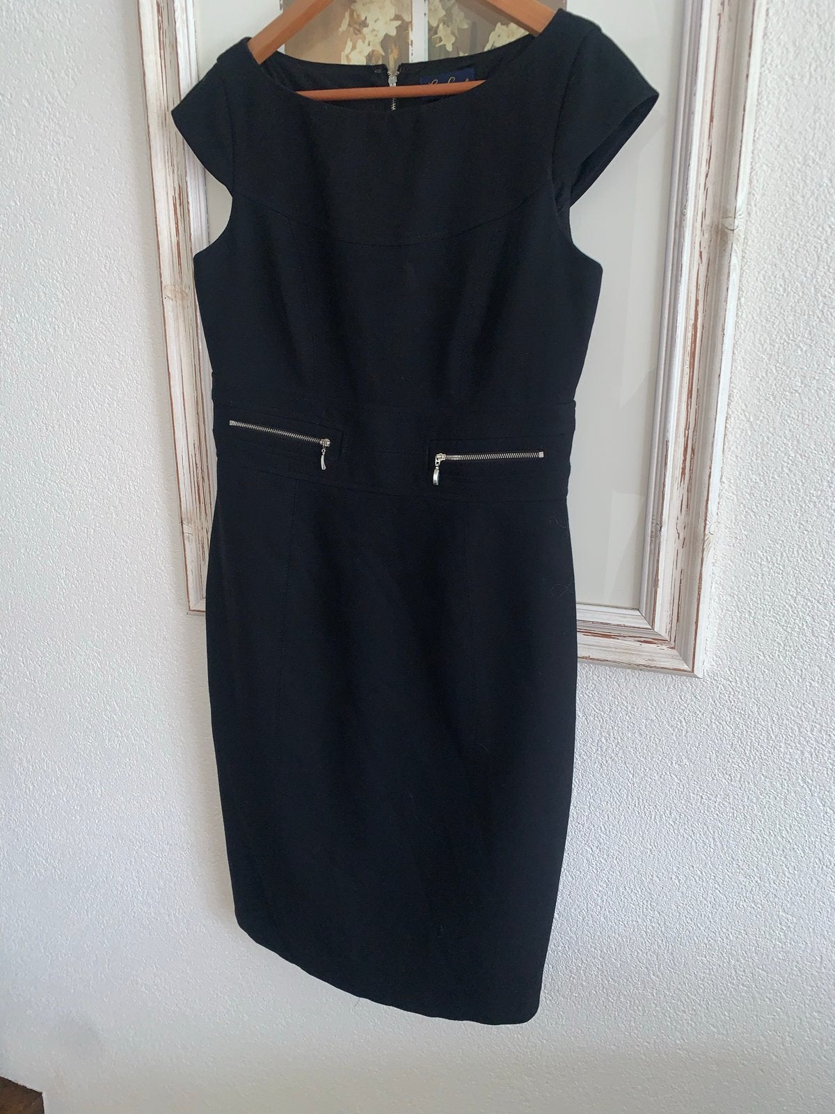 Luisa Spagnoli zwarte jurk met ritsdetails maat 44 nieuw, Zwart, Maat 42/44 (L), Nieuw, Ophalen of Verzenden